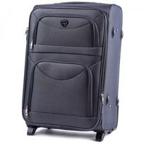 Didelis lagaminas Wings 6802, L, pilkas, su praplatinimu