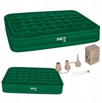 Nils Extreme NC2808 Čiužinys DWUOSOBOWY KING SIZE Žalias + POMPKA ELEKTRYCZNA NILS CAMP