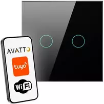 Stiklinis „Wi-Fi“ šviesos jungiklis Avatto TS02-EU-B2