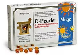 Pharma Nord D-Pearls Mega kapsulės N40