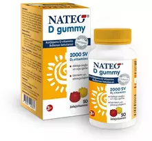 Nateo D Gummy 2000 SV vitaminai želė pavidalu N50