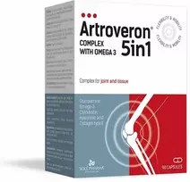 Solepharm Artroveron 5in1 kompleksas su Omega-3 kapsulėmis N90