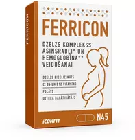 ICONFIT Ferricon - Geležies kompleksas nėščiosioms N45