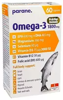 PARANE Omega-3 1800 mg+Magnis+Selenas+Vitaminai kapsulės N60