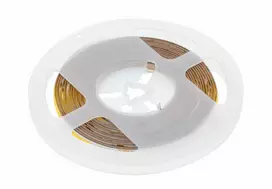 LED juosta COB 24V, 320LED/m, 8mm, 8W/m, be gelio, šiltai balta, 2x1m mini stiprintuvo kab