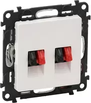 Dvigubas audio lizdas Valena Life Legrand 753178 (baltas)