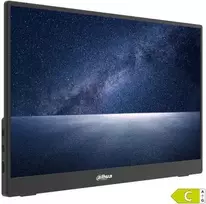 DAHUA PM16-F201SDT 15.6" nešiojamas jutiklinis monitorius su HDMI, USB-C, garso jungtimi