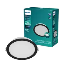 Įleidžiamas šviestuvas „Philips LED“. 5,5 W. 4000 K. Ø9. Juodas