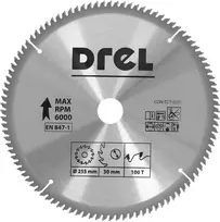Ps Trading DREL DISKINIS PJŪKLAS SU KARBIDO DANTIMIS 255 x 30 mm, 100T, ALIUMINIUI