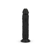 Dildo EasyToys ET1018BLK Realistiškas 22,5 cm juodas PVC