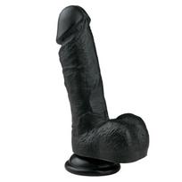 Dildo su siurbtuku Realistic, 17.5 cm