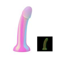 Dildo Easytoys Candy Swirl rožinis silikoninis tekstūruotas kotas