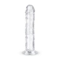 Dildo EasyToys želinis dildo be sėklidžių, 16 cm, minkštas, lankstus, su siurbtuku