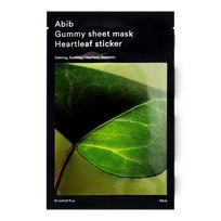 Abib Gummy Sheet Mask Heartleaf Sticker - veido kaukė