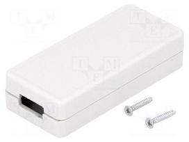 Enclosure: for USB | X: 30mm | Y: 65mm | Z: 15.5mm | ABS | grey