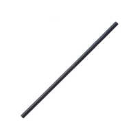 Popieriniai šiaudeliai, d=6 x 210mm, juodi, 250 vnt.