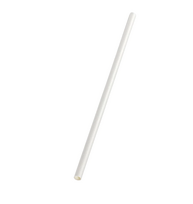 Popieriniai šiaudeliai, d=8 x 220mm, balti, 250 vnt.