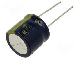 Capacitor: electrolytic | low ESR | THT | 120uF | 100VDC | Ø16x15mm