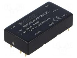 Converter: DC/DC | 50W | Uin: 18÷75VDC | Uout: 12VDC | Iin: 1144mA | THT