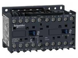 Contactor: 3-pole reversing | NO x3 | Auxiliary contacts: NC | 24VDC