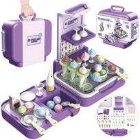 Ledainė lagamine Woopie Ice Cream Shop 3in1, 62vnt