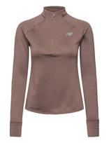 New Balance - Rc Essential Heat Grid 1/2 Zip - Flisiniai ir apatiniai megztiniai - Ruda
