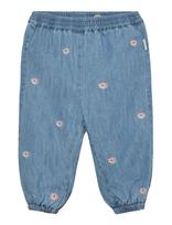 Minymo - Pants Emb. Chambray W. Lining - Kelnės - Mėlyna