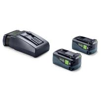 Akumuliatorių ir įkroviklio rinkinys FESTOOL „HighPower“ 18V 2xHP5,0/TCL6 578736