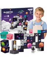 WOOPIE Magnetic Construction Cubes Cosmos 74 pcs.