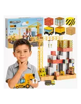 WOOPIE Magnetic Blocks 165pcs Cubes Construction Crane Excavator Gift 3D