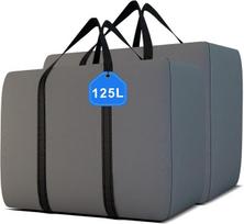 Sulankstomas krepšys XXL Oxford, 125 L, pilkas