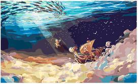 Piešimo rinkinys One Piece Going Merry 50x30