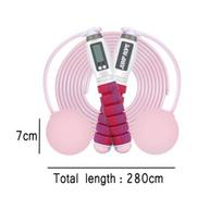 Jumping ropes,Weighted Jump Rope for 2 in 1 with Calorie Counter Cordless Jump Rope for Fitness Exercise Workout,pink