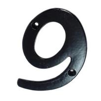Namo numeris 9, 105×65 mm, juodas