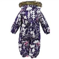 Huppa Vaikų žieminis kombinezonas KEIRA, dark lilac pattern, 74