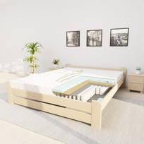 Lova su čiužiniu RAMYBĖ PS1 140x200 natūralios spalvos