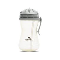 Vaikiška gertuvė su šiaudeliu Lorelli, pilka, 12+ mėn., 360 ml