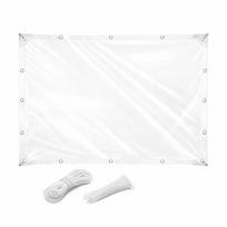 PVC skaidri tentinė, su virvė, 10 m