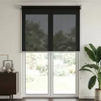Lauko roletai 90% UV blokavimui Juoda 80 x 230 cm HDPE