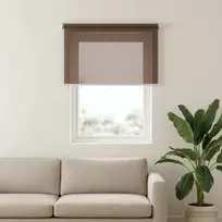 Lauko roletai 90% UV blokavimui Taupe 220 x 140 cm HDPE