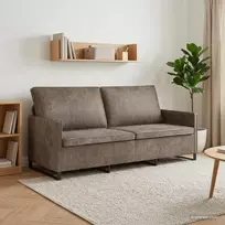 3 vietų sofa Tamsiai pilka 190 x 81 x 82 cm Dirbtinė zomša