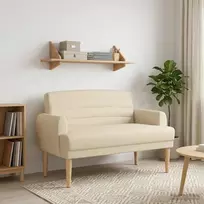 Minkštas kampas su mygtukų apmušalais Kreminė 116 x 67 x 80 cm