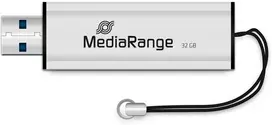 Pendrive MediaRange MediaRange MR916 pamięć USB 32GB USB Typu-A 3.2 Gen 1 (3.1 Gen 1) Juodas, Sidabrinė