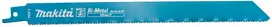 Makita Bi-Metal tiesinio pjūklo pjūkleliai metalui, 225 mm (10+12+14 TPI), 5 vnt. E-26294 Ašmenys skirti šioms medžiagoms: plienas, nerūdijantis plienas