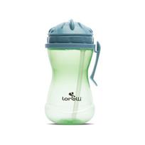 Vaikiška gertuvė su rankenėle Lorelli, mėlyna/žalia, 12+ mėn., 360 ml