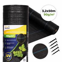 Agrotekstilė MultiGarden, juoda sp., 50 m x 3.2 m, 90 g/m²