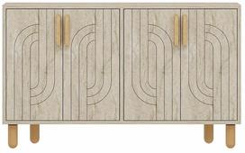 Konsolinis staliukas Kalune Design Rodney, travertine sp., 29.6 cm x 120 cm x 73.6 cm