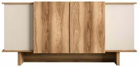 Konsolinis staliukas Kalune Design Diana, riešuto sp./smėlio ruda sp., 40 cm x 180 cm x 81 cm
