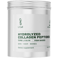 Hidrolizuoti kolageno peptidai (jūriniai) L CELL, 300 g (-35% perkant 2 vnt.)