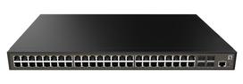LevelOne GEL-5271 network switch Managed L2+ Gigabit Ethernet (10/100/1000) 1U Black | GEL-5271  | 4015867227824